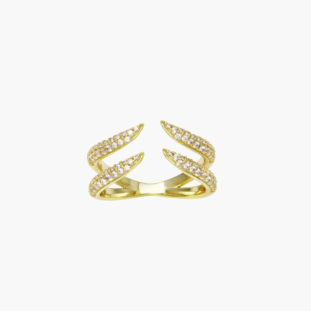 Pave doble ring