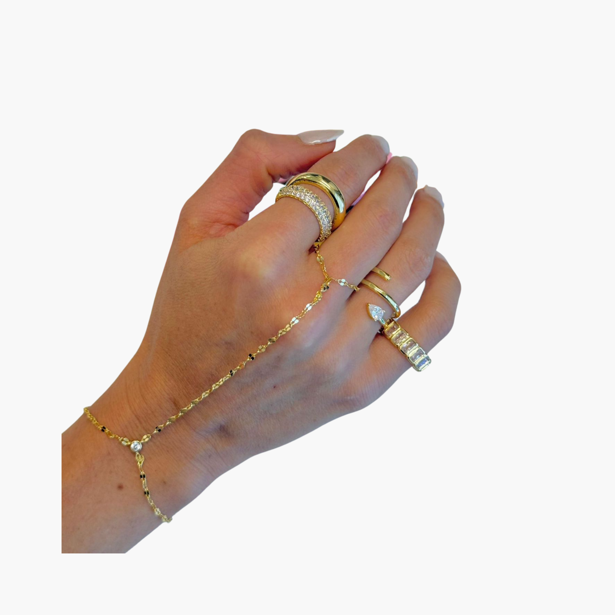 Shimmery gold handchain