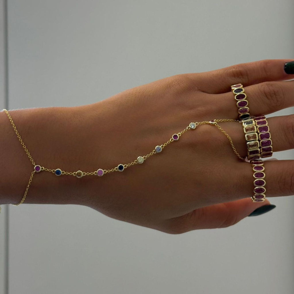 Rainbow handchain