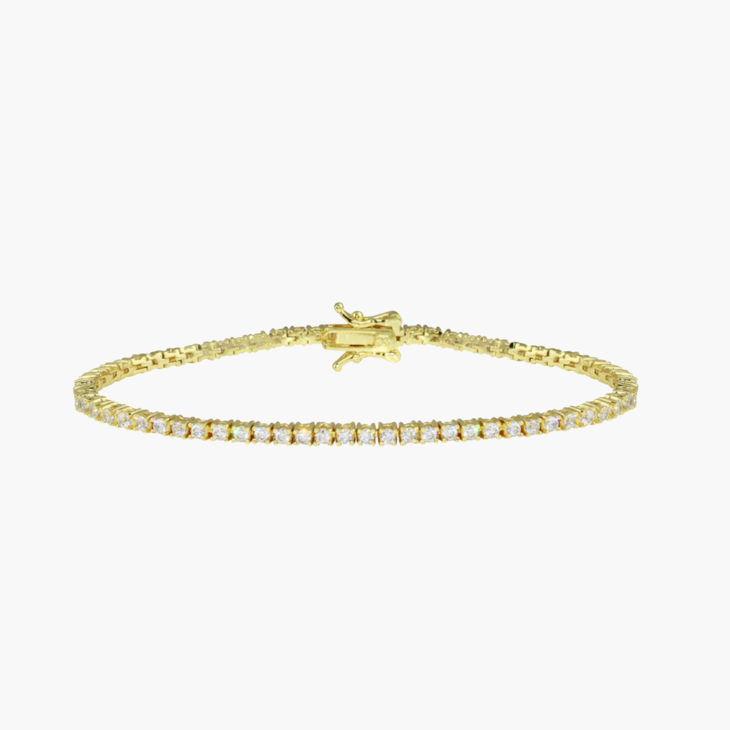Classic thin tennis bracelet
